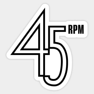 45RPM Sticker